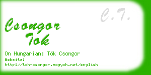 csongor tok business card